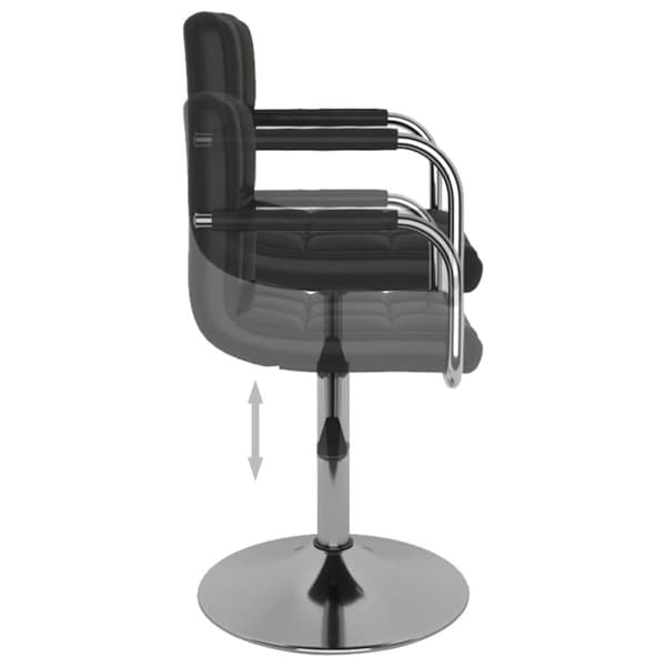 vidaXL Matstol svart konstläder