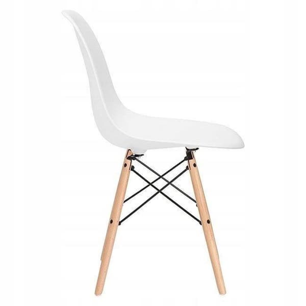 Milano design tuoli - valkoinen - 6 kpl setti - keittiö - olohuone