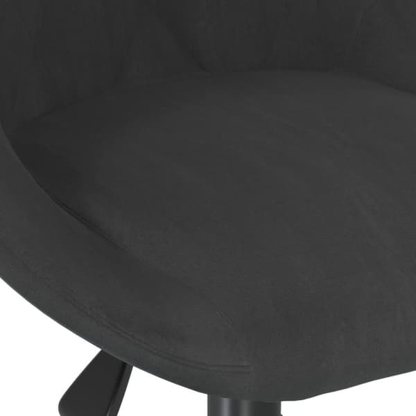 vidaXL Snurrbar matstol svart sammet