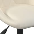 Miniatyrbild 6 av 7: vidaXL Matstol gräddvit sammet