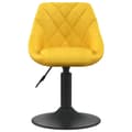 Miniatyrbillede 3 af 8: vidaXL drejelige spisebordsstole 6 stk. fløjl sennepsgul
