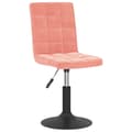 Miniatyrbillede 3 af 11: vidaXL drejelige spisebordsstole 2 stk. fløjl pink