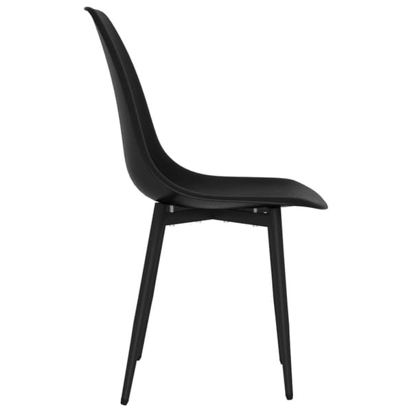 vidaXL Spisestoler 4 stk svart PP