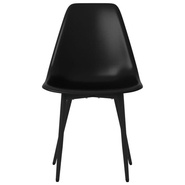 vidaXL Spisestoler 4 stk svart PP