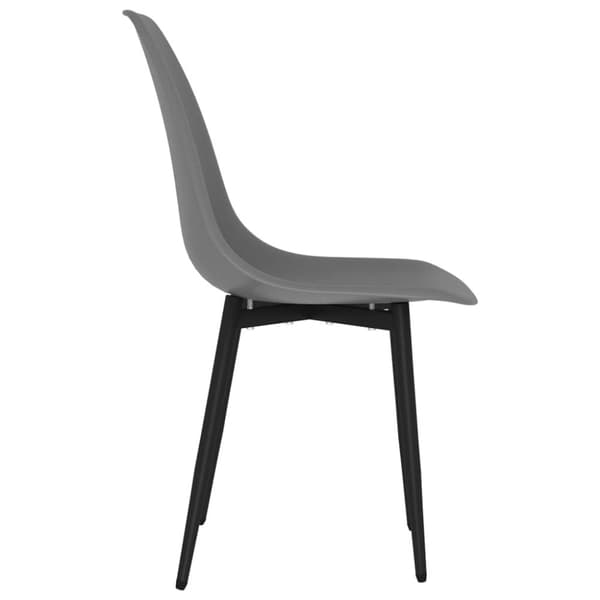 vidaXL Ruokatuolit 4 kpl harmaa PP