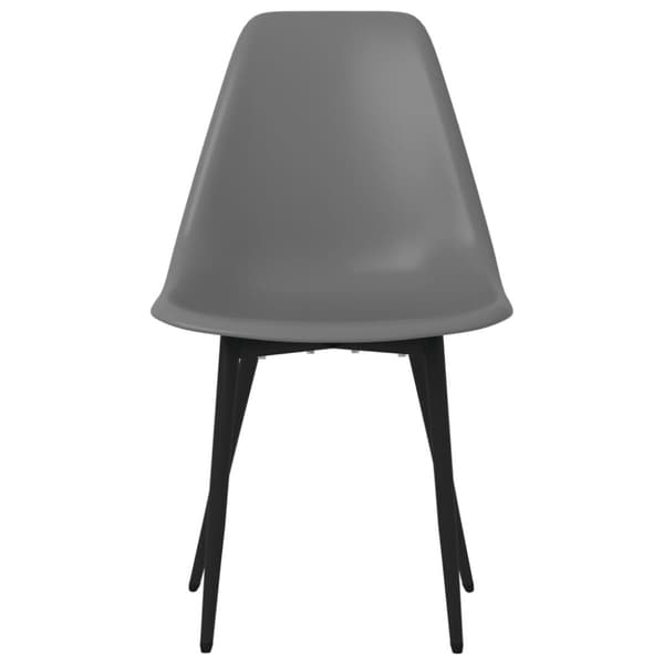 vidaXL Ruokatuolit 4 kpl harmaa PP