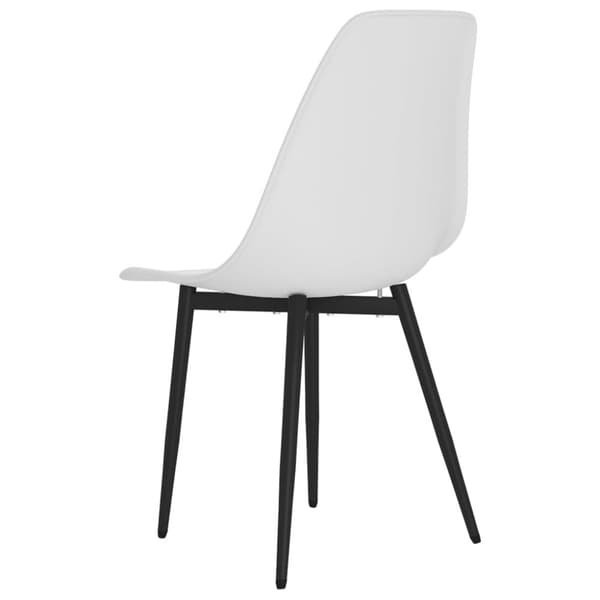 vidaXL drejelige spisebordsstole 4 stk. PP hvid