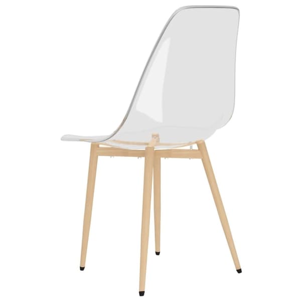 vidaXL spisebordsstole 6 stk. PET transparent