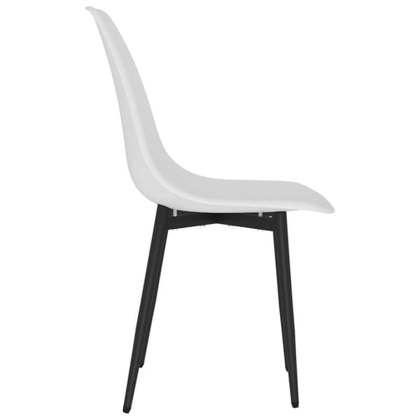vidaXL Spisestoler 6 stk hvit PP