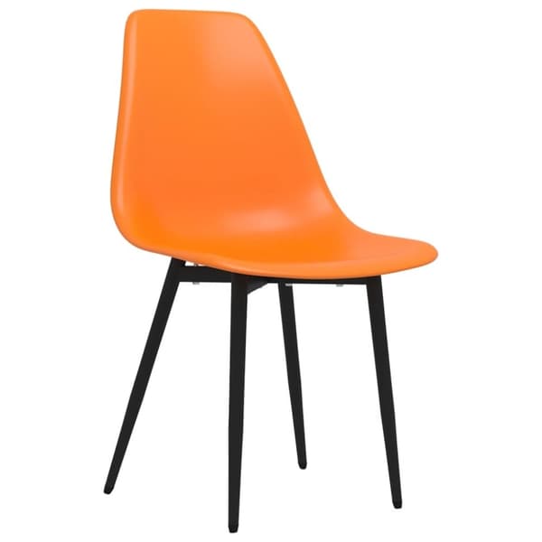 vidaXL Spisestoler 6 stk oransje PP