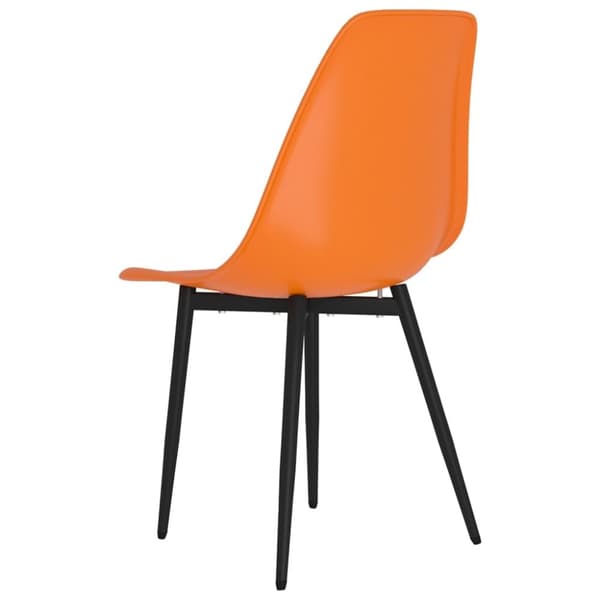 vidaXL Spisestoler 6 stk oransje PP