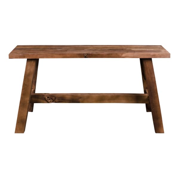 Billy bænk 90 cm bred i teak natur. Leveres færdig samlet.