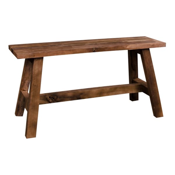 Billy bænk 90 cm bred i teak natur. Leveres færdig samlet.