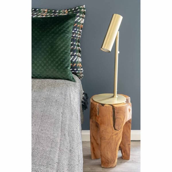 Rain pall i teak, natur.