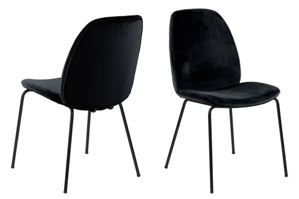 2 x Carlo matstol svart.