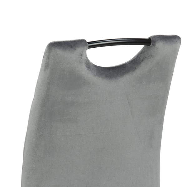 4 x Dia spisestuestol velour grå.