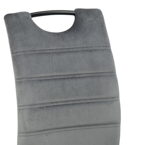 4 x Dia spisestuestol velour grå.