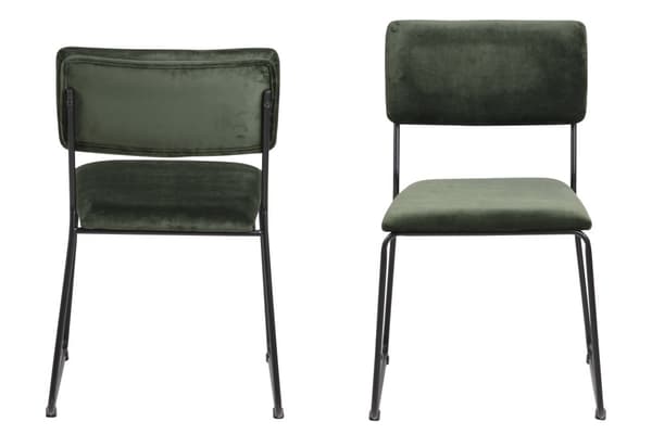 2 x Corcica spisestuestoler  skogsgrønn.