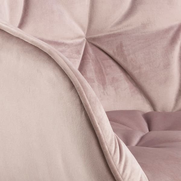 2 x Bruks spisestuestoler med armlener rosa.