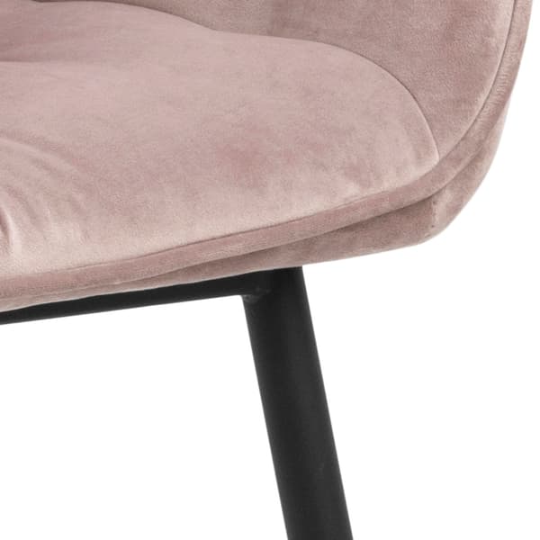 2 x Bruks spisestuestoler med armlener rosa.