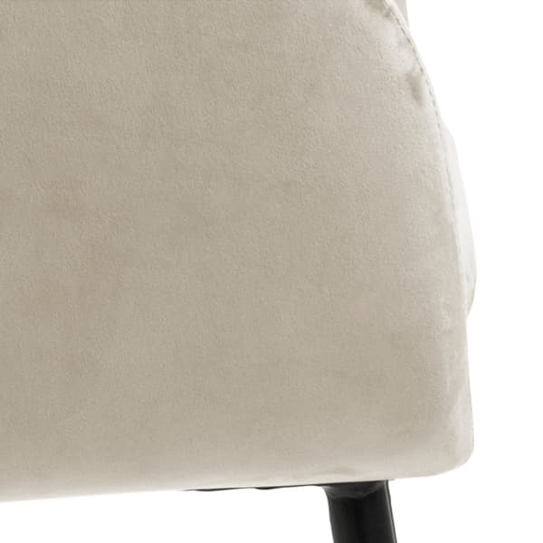 Emilia spisestuestoler med armlener, velour brun.