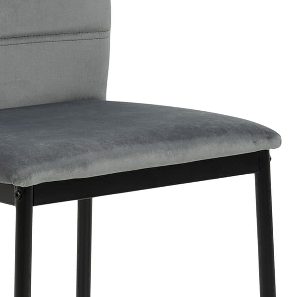 4 x Dia spisestuestoler velour grå.