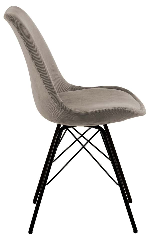 2 x Eris spisestuestoler fløyel beige.