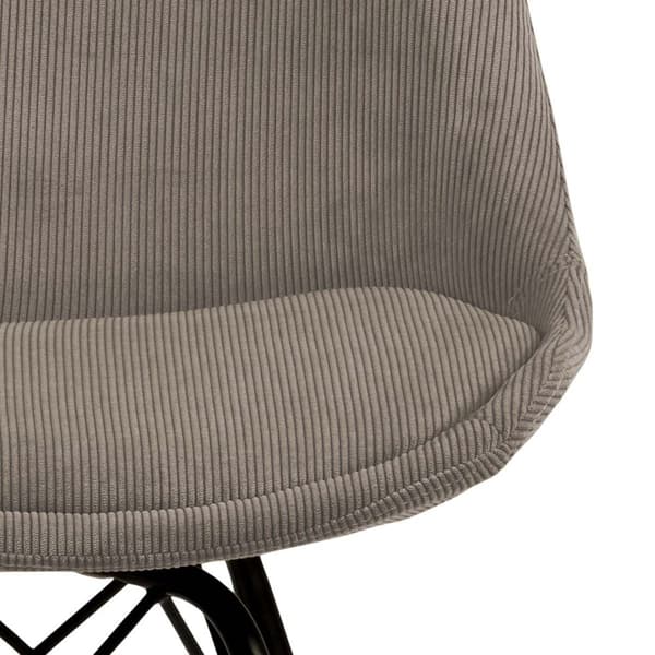 2 x Eris spisestuestoler fløyel beige.