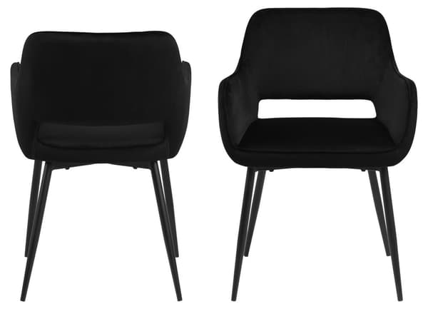 2 x Ranja spisestuestoler med armlene svart.