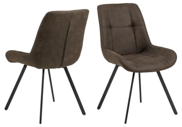 2 x Waylor spisestuestoler antrasitt, svart.