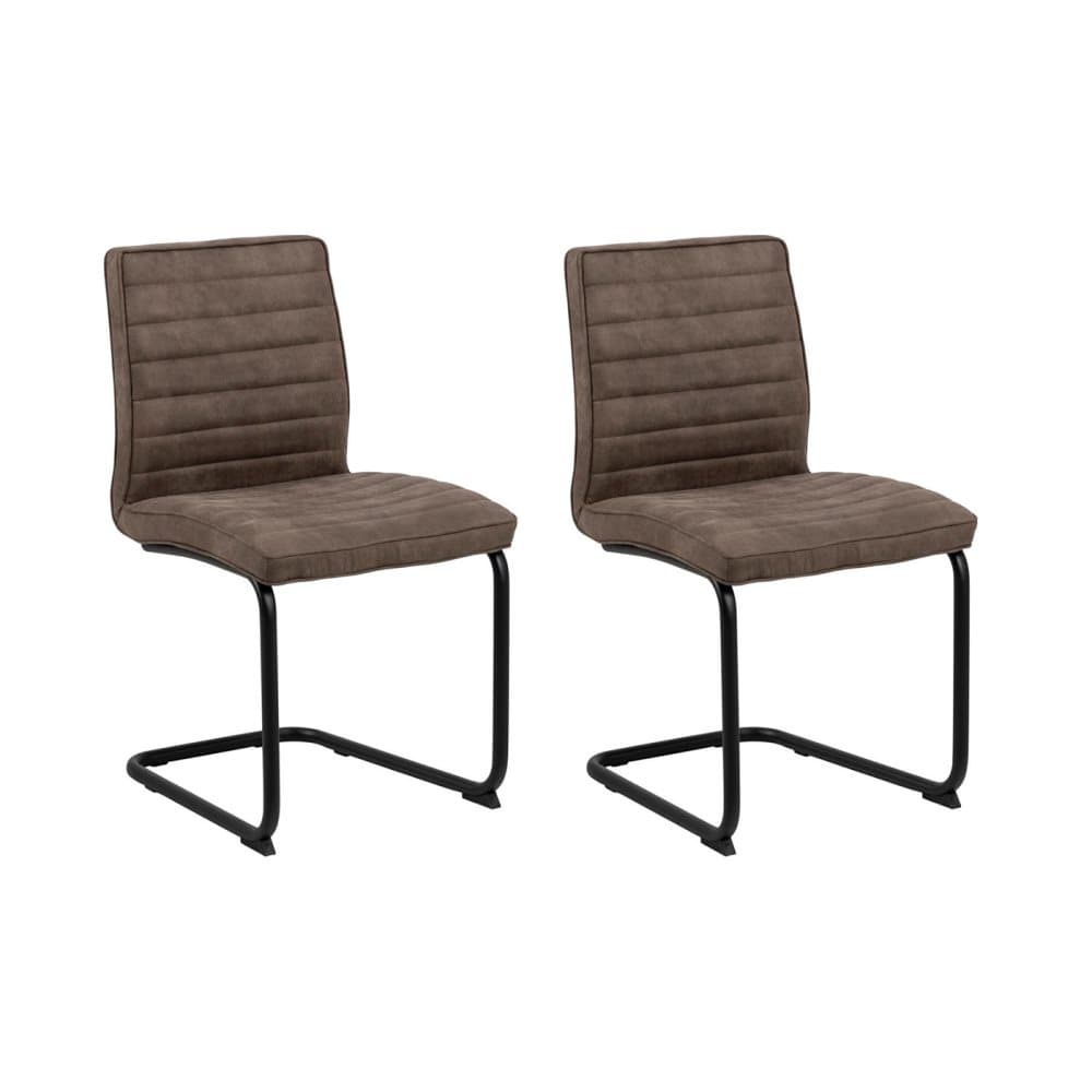 Zola matstol stol med medar brun, svart.