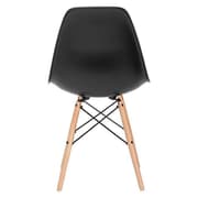 Milano design stol - sort - 4 dele sæt - køkken - stue