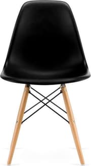 Spisestuestole - sæt med 4 dele - Skandinavisk design - sort