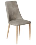 Pikkukuva 4 / 9: Tuoli vaaleanharmaa 47 x 96 x 58 cm keinonahka metalli puu 2 kpl lattiasuoja vaahtomuovi