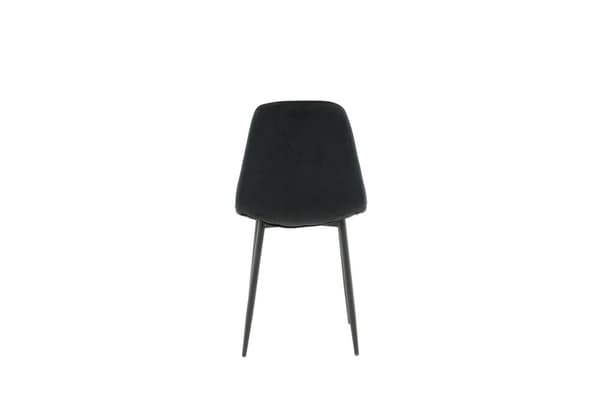 2 x PolarDiamond spisestuestoler velour svart.