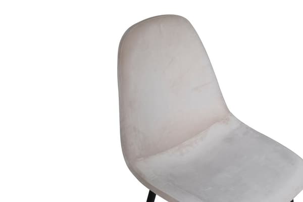 2 x Polar spisestuestoler velour beige.