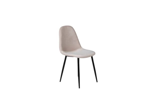 2 x Polar spisestuestoler velour beige.