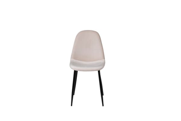 2 x Polar spisestuestoler velour beige.