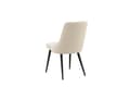 Miniatyrbilde 3 av 4: 2 x VelvetDeluxe spisestuestoler velour beige, svart.