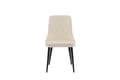 Miniatyrbilde 1 av 4: 2 x VelvetDeluxe spisestuestoler velour beige, svart.
