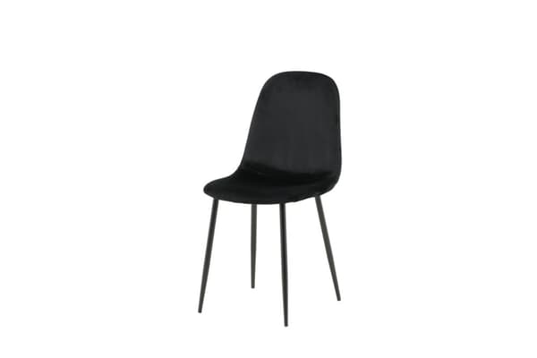 2 x  Polar spisestuestol velour sort.