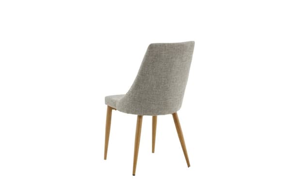 2 x Leone matstol ljusgrå, ek look.