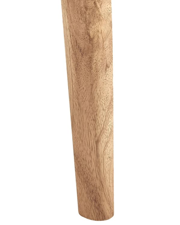 Set med 2 matstolar Ljusgrå Tyg Gummiträ Ben Utan armstöd Klädda Skandinavisk Traditionell Stil