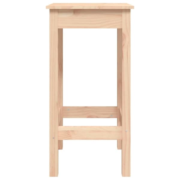 vidaXL Barstoler 2 stk 40x40x78 cm heltre furu