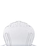 Miniatyrbilde 8 av 9: Sett med 2 Spisestoler Transparent Akryl Solid Rygg Stabelbar Vintage Moderne Design
