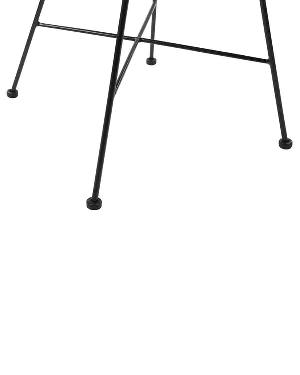 Stol Svart Rotting Metall Flettet stol Med armlener Stue Spisestue Moderne Boho