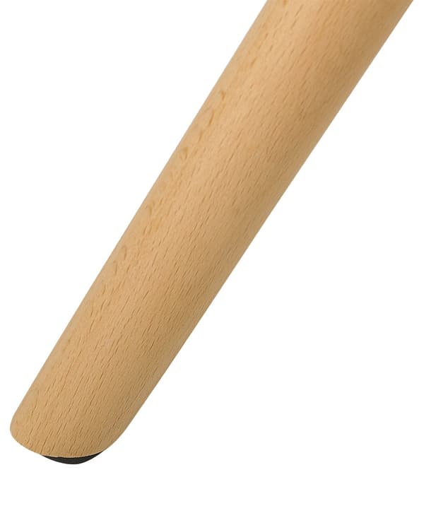 Sett med 2 Spisestuestoler Grå Kunstskinnsete Elegante Moderne Treben