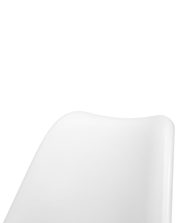 Sett med 2 Spisestuestoler Hvit Kunstskinn Elegant Moderne Treben