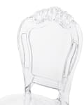 Miniatyrbilde 8 av 11: Sett med 2 Spisestoler Transparent Akryl Solid Rygg Armløs Stabelbar Vintage Moderne Design