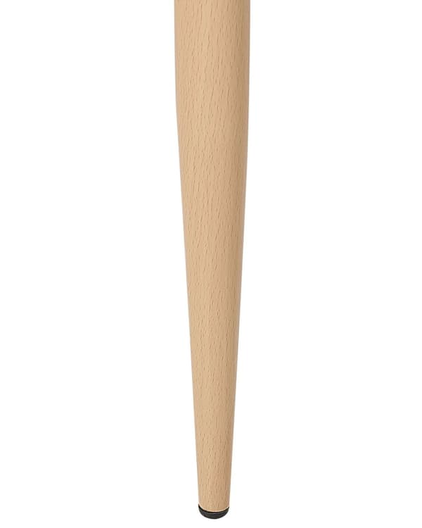 Sett med 2 spisestoler lysegrå imitert skinn stålben høy rygg moderne design